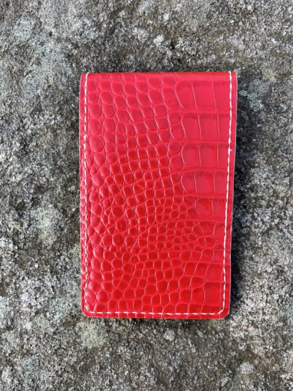 red croc golf yardage book cover back red 5cm - Pupptatan