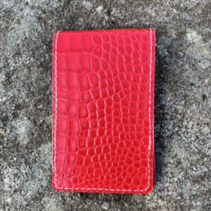 red croc golf yardage book cover front red 5cm - Pupptatan