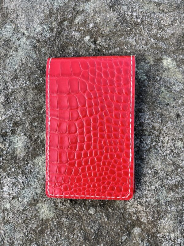 red croc golf yardage book cover front red 5cm - Pupptatan