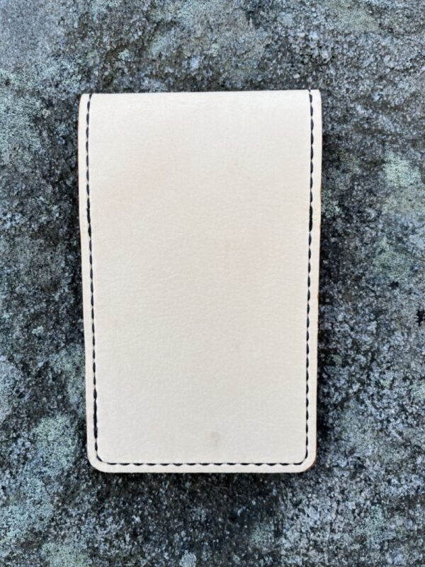 Natural Golf Yardage Book Cover with Brown Pockets-Genuine Leather - Image 2