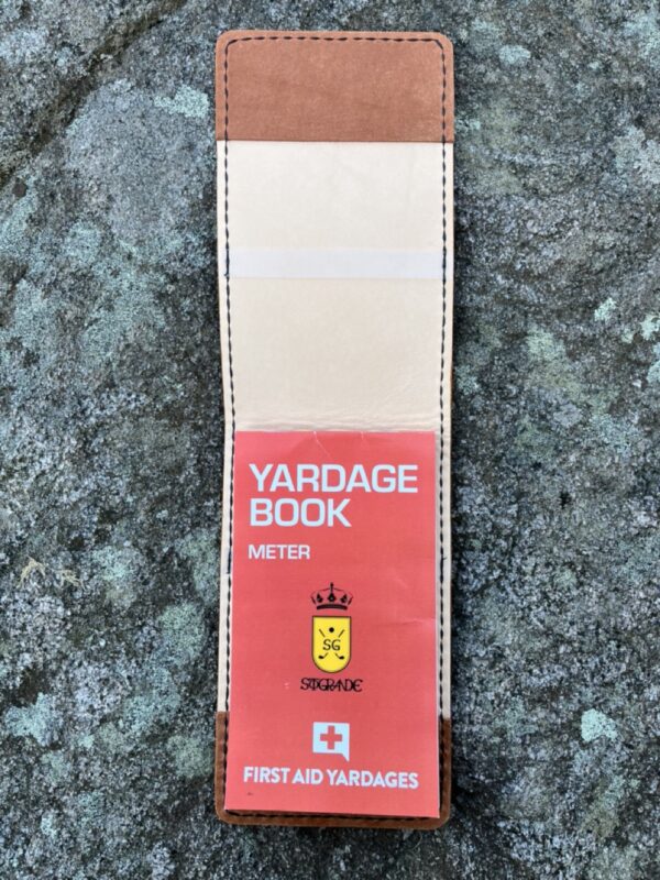 natural golf yardage book cover half yardage congnac 5m - Pupptatan