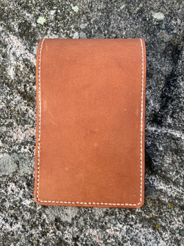 Cognac Golf Yardage Book Cover with Cognac Pockets-Genuine Leather - Image 2