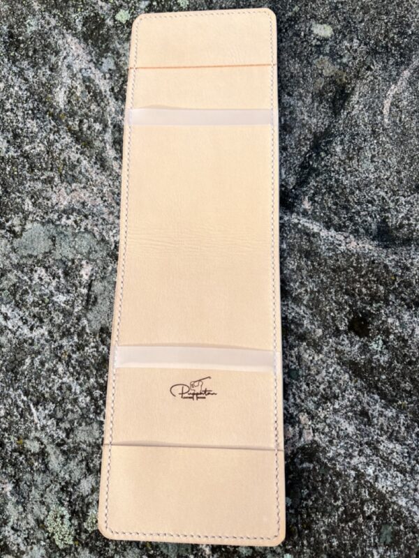 Cognac Golf Yardage Book Cover-Genuine Leather with White Egdes - Image 4