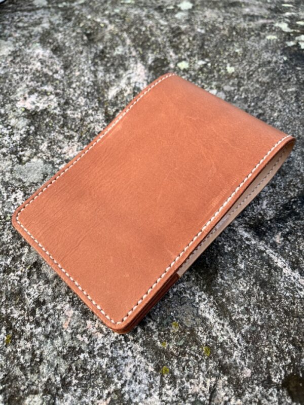 Cognac Golf Yardage Book Cover with Cognac Pockets-Genuine Leather - Image 3